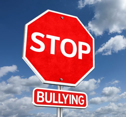 Stop Bullying - traffic sign illustration